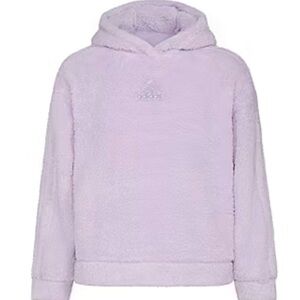 Adidas Purple Plush Hoodie Sweatshirt
